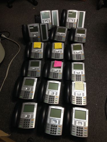 Lot of (17) NORTEL AVAYA 1140E - NTYS05 GREY IP BUISNESS PHONE