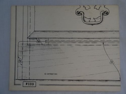 Wood Furniture Designs Blueprint  - Double Pedestal Desk 139 1970