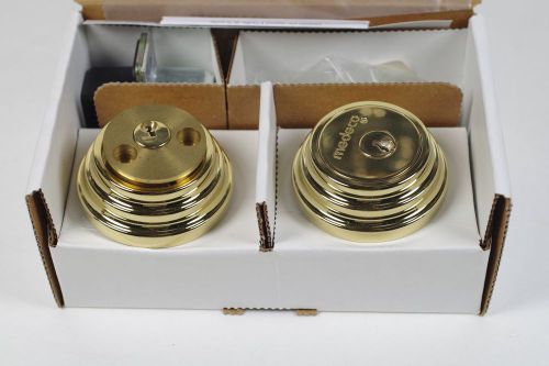 Medeco maxum deadbolt, bright brass 11-r62l less bolt, residential assa abloy for sale