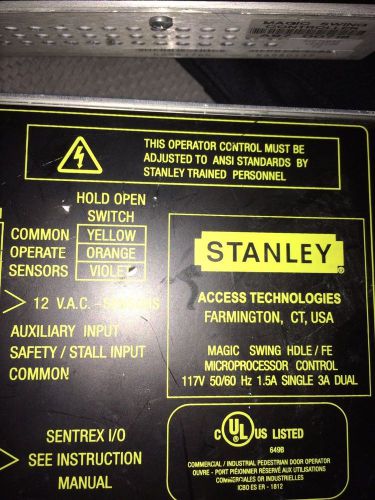 Black Stanley Magic Swing automatic door controller