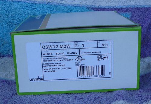 Leviton OSW12-M0W Multi-Technology Wall Mounted Occupancy Sensor New In Box (5)
