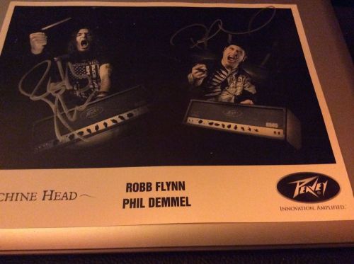Machine head autograph Rob and phill