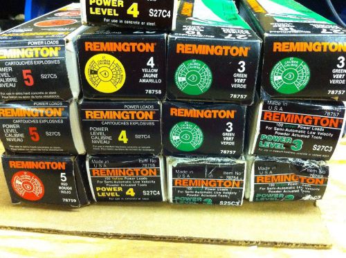 Huge Lot 20 Remington 3,4,5 Power Loads 27 Caliber Ramset / Red Head Fasteners