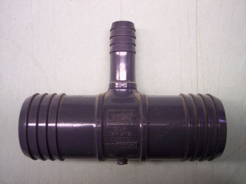 1 spears 1401-209 barbed insert reducing tee 1 1/2&#034; x 1 1/2 x 1/2&#034; pipe fitting for sale