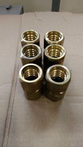LOT OF 6 WARDFLEX 1&#034; GAS COUPLINGS 25A  OLD STOCK FREE SHIPPING