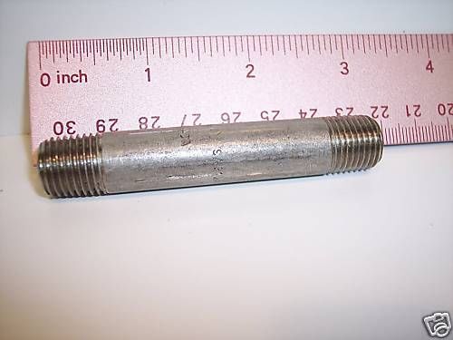 1/4&#034; x 3&#034;   stainless steel pipe nipple for sale