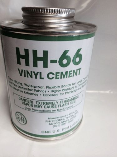 HH-66 Vinyl Cement Glue 1 Pint Can Clear Color  Tarp Repair Vinyl Repair Truck