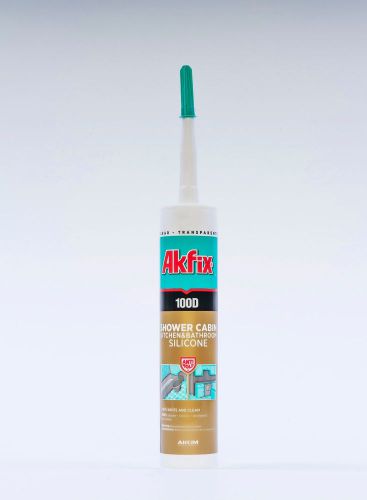 2-Pack Akfix 100D  RTV 100%  Kitchen Bathroom  Silicone Sealant 10.5 oz - Clear