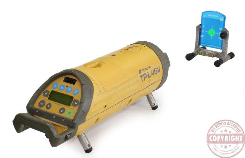 Topcon tp-l4gv green beam pipe laser level, sewer laser, spectra, leica, agl for sale