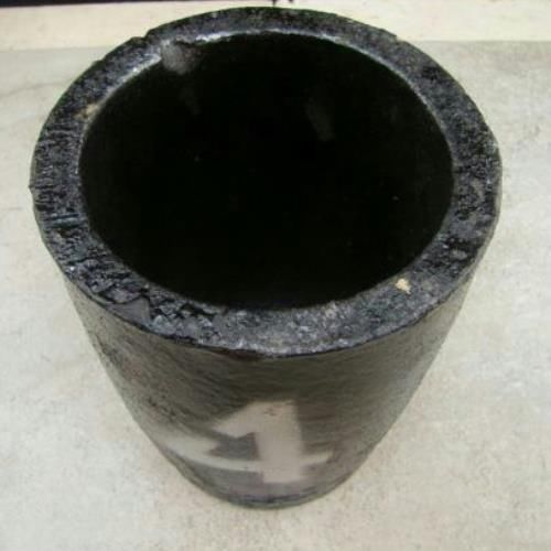 250 oz Gold Solid Graphite Crucible/Furnace/Smelting/Melting/Silver/Copper/Torch