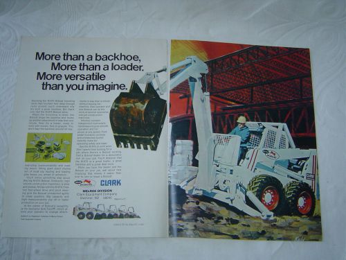 Melroe Bobcat magazine print ad brochure