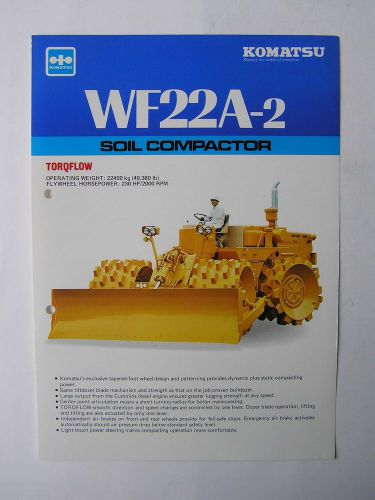 KOMATSU WF22A-2 Soil Compactor Brochure Japan