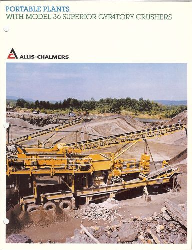 Equipment brochure - allis-chalmers - 36 - gyratory crusher (e1646) for sale