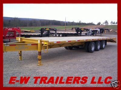 NEW &#039;15 GOOSENECK OR PINTLE EQUIPMENT TRAILER 34&#039; TRIPLE WITH DUALS