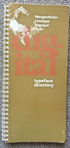 Mergenthaler Linotype Stempel Haas digital typeface directory