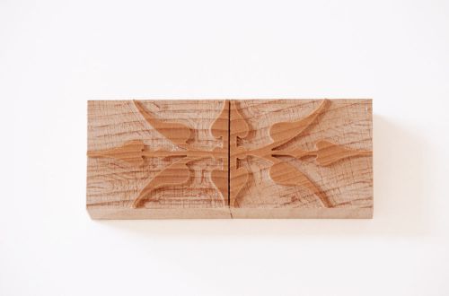 Letterpress Palmette Motifs No. 4 wood type 8 line -  2 pieces