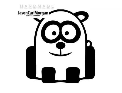 JCM® Iron On Applique Decal, Panda Black