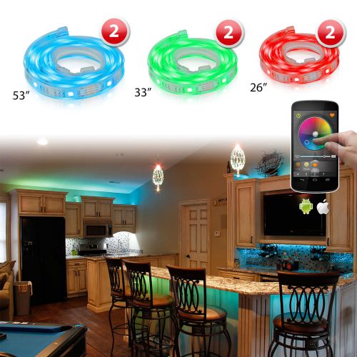 110-220v wifi app control led strip for home kitchen party furniture light 6pc for sale