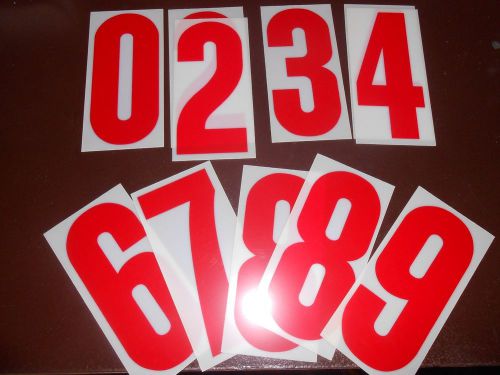 LARGE LOT OF OUTDOOR PLASTIC SIGN LETTERS NUMBERS SYMBOLS    6 1/4 INCH SIZE