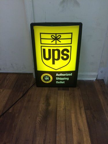 Lighted Authorized UPS Shipping Sign