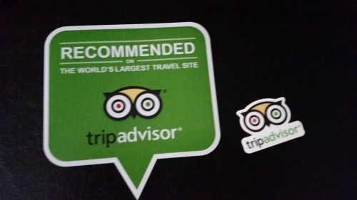 Recommended on Tripadvisor USA Business Window Sticker Cling - Hard Earned/ Rare