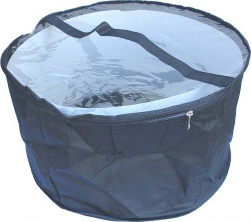 50  19&#034; Diameter 11&#034; High Non Woven Clear Soft PVC View Top Hat Bag with Handle
