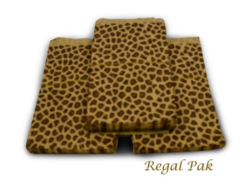 300  Leopard Print Jewelry Paper Bags 6&#034; By 9&#034;