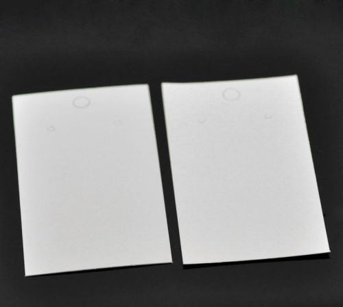 500PCs White Earrings Jewelery Display Cards 9x5cm(3 4/8&#034;x2&#034;)