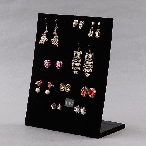 48 holes Black Earrings Jewelry Display Rack Stand Holder Show Organizer