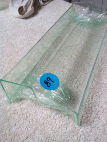 ACRYLIC DISPLAY STAND / RISER / STEP / 2 LEVEL BLEMISHED # 89 BLUE DOT SPECIAL