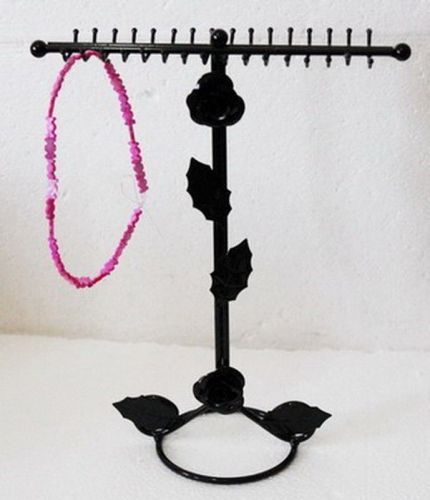 necklace &amp; bracelet 32 hooks ,black display stand rack holder