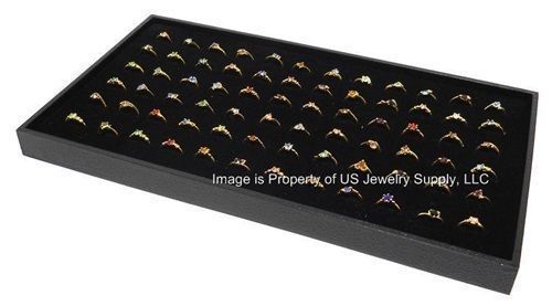 Wholesale lot of black 30 pieces 72 ring display trays for sale