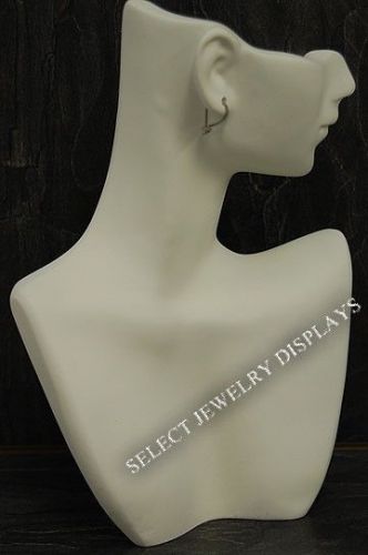 White Polystyrene Silhouette Necklace Earring Display