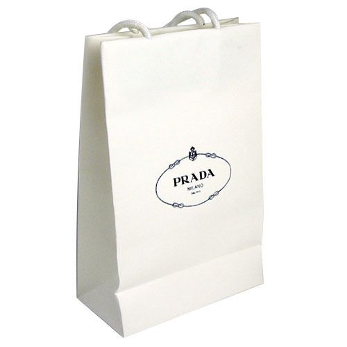 Prada Paper Carry SMALL PAPER Shopping Bag  9&#034; X 6&#034;