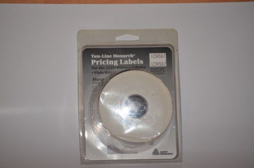 2-line monarch pricing labels- for the 1115 pricing labeler 3 rolls per pack for sale