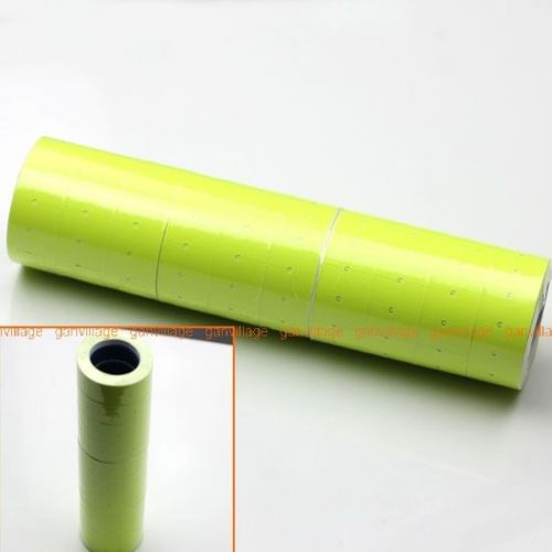 Fluorescent yellow price tag 10 rolls 5000 label labels paper for mx-5500 mx5500 for sale