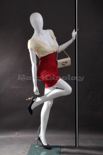 Fiberglass White Abstract Egg Head Mannequin Display Dress Form  MZ-ZARA3EG