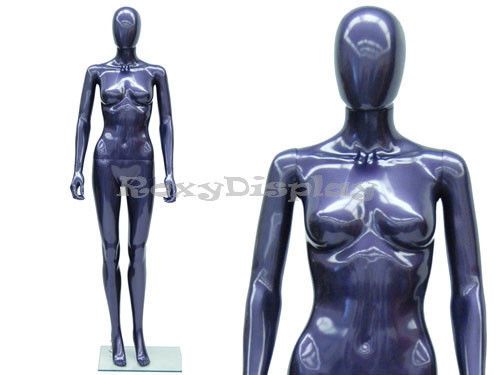 Female Unbreakable Egghead Plastic Mannequin Turnable &amp;Removable Head PS-SF6LEG