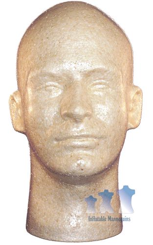 Male head, styrofoam tan for sale