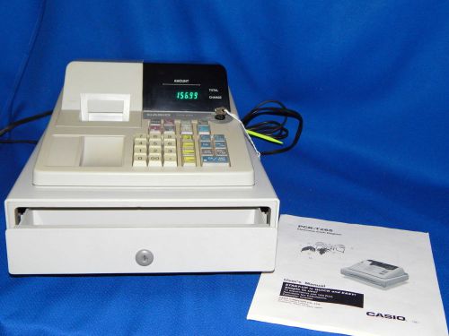 Casio Electronic Cash Register PCR-T265 in Working Condition. Program Key PRINT
