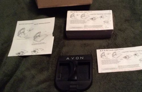 AVON CREDIT CARD IMPRINTER With Credit Card Forms