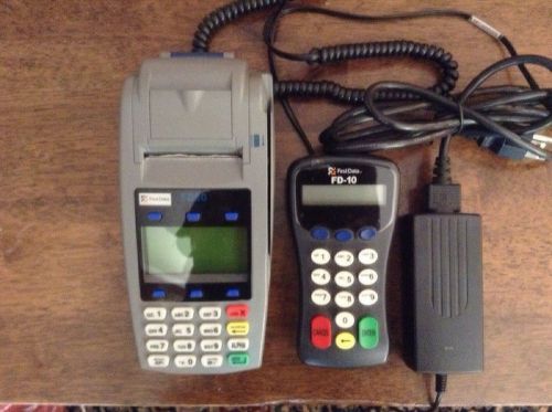 First data fd-50 credit card machine &amp; fd-10 pin pad - set of 2 for sale