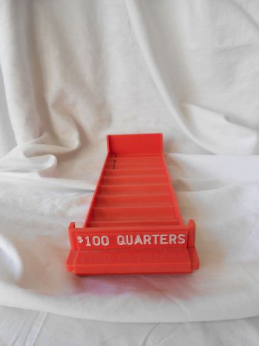 Plastic coin tray quarters rolled storage holds $100 major metalfab, inc. for sale