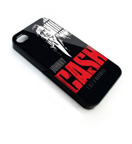 Johnny Cash On iPhone Case Cover Hard Plastic DT21