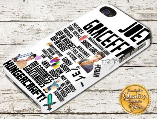 Joey Graceffa Collage Cute Quote Lyric iPhone 4/5/6 Samsung Galaxy A106 Case