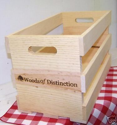 New Pine crate 17&#034; x 8&#034; x 10&#034; Wooden Display Crate