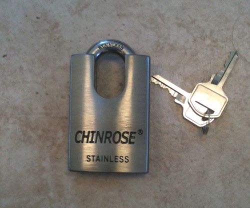 Chinrose commercial grade solid stainless steel padlock for sale