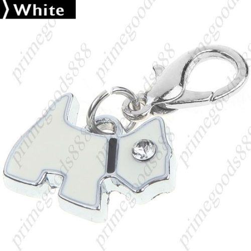 Dog Collar Charm Pet Pendant Hanging Ornament Pets Necklace Jewelry Dogs White