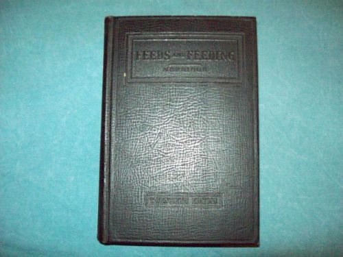 Feeds and feeding 20th edition 1940-f.b.morrison for sale