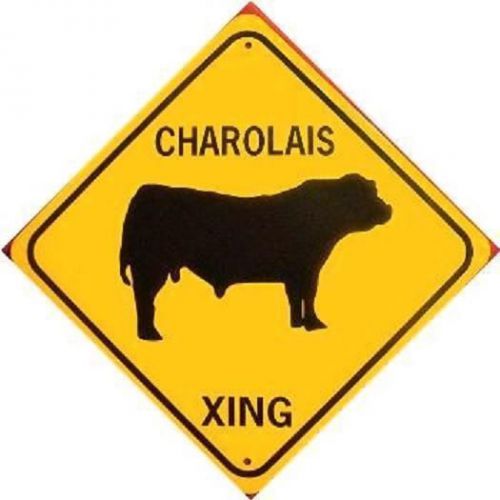 Charolais xing  aluminum cow sign  won&#039;t rust or fade for sale